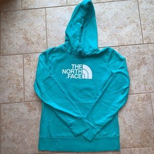 Blue Women’s North Face Hoodie-Size Medium